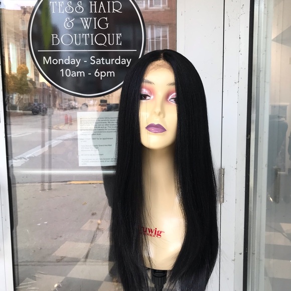 Wig Lacefront Hairloss Black ASK WHEN IM N STOCK main image 4